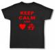 Zum Fairtrade T-Shirt "Keep calm and love anarchy" für 19,45 € gehen.