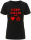 Zum/zur  tailliertes Fairtrade T-Shirt "Keep calm and love anarchy" für 18,10 € gehen.