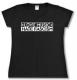 Zum tailliertes T-Shirt "Love Music Hate Fascism" für 14,00 € gehen.