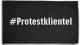 Zur Fahne / Flagge (ca. 150x100cm) "#Protestklientel" für 16,10 € gehen.