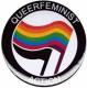 Zum 25mm Magnet-Button "Queerfeminist Action" für 2,00 € gehen.