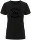 Zum/zur  tailliertes Fairtrade T-Shirt "Refugees welcome (schwarz)" für 18,10 € gehen.