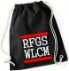 Zum Sportbeutel "RFGS WLCM" für 8,00 € gehen.