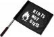 Zum/zur  Fahne / Flagge (ca. 40x35cm) "Riots not diets" für 11,00 € gehen.