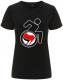 Zum/zur  tailliertes Fairtrade T-Shirt "RollifahrerIn Antifaschistische Aktion (rot/schwarz)" für 18,10 € gehen.