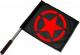 Zum/zur  Fahne / Flagge (ca. 40x35cm) "Roter Stern im Kreis (red star)" für 11,00 € gehen.