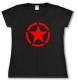 Zum tailliertes T-Shirt "Roter Stern im Kreis (red star)" für 12,18 € gehen.