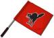 Zum/zur  Fahne / Flagge (ca. 40x35cm) "Schwarze Katze (rot)" für 15,00 € gehen.