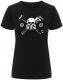Zum/zur  tailliertes Fairtrade T-Shirt "Skull - Gasmask" für 18,10 € gehen.