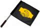 Zum/zur  Fahne / Flagge (ca. 40x35cm) "Sozialistischer Handschlag" für 11,00 € gehen.