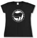 Zum tailliertes T-Shirt "Tageslicht und trotzdem da - Eure Gothic Antifa" für 14,00 € gehen.