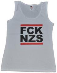 Zum tailliertes Tanktop "FCK NZS" für 15,00 € gehen.