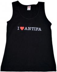 Zum tailliertes Tanktop "I love Antifa" für 13,12 € gehen.