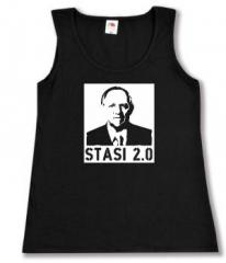 Zum tailliertes Tanktop "Stasi 2.0" für 15,00 € gehen.