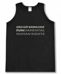 Zum Tanktop "Girls just wanna have fundamental human rights" für 13,12 € gehen.