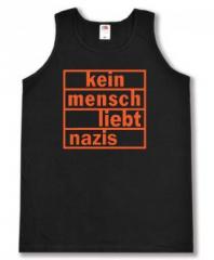 Zum Tanktop "kein mensch liebt nazis (orange)" für 12,00 € gehen.
