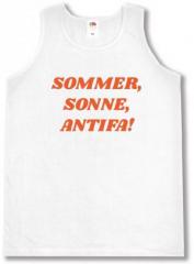Zum Tanktop "Sommer, Sonne, Antifa!" für 13,12 € gehen.