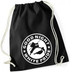 Zum Sportbeutel "Good night white pride - Ninja" für 9,00 € gehen.