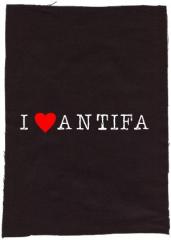 Zum Rückenaufnäher "I love Antifa" für 3,00 € gehen.
