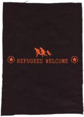 Zum Rückenaufnäher "Refugees welcome (Stern)" für 3,00 € gehen.