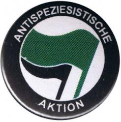 Zum 37mm Magnet-Button "Antispeziesistische Aktion (grün/schwarz)" für 2,50 € gehen.