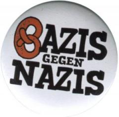 Zum 37mm Magnet-Button "Bazis gegen Nazis (weiß)" für 2,70 € gehen.
