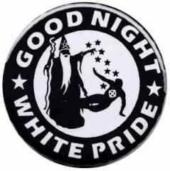 Zum 37mm Magnet-Button "Good night white pride - Zauberer" für 2,50 € gehen.