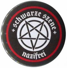 Zum 37mm Magnet-Button "Schwarze Szene Nazifrei - Weißes Pentagramm" für 3,41 € gehen.