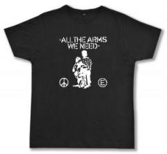 Zum Fairtrade T-Shirt "All the Arms we need" für 19,45 € gehen.