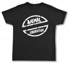 Zum Fairtrade T-Shirt "Animal Liberation" für 18,10 € gehen.