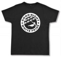 Zum Fairtrade T-Shirt "Good night white pride - Space Invaders" für 18,10 € gehen.