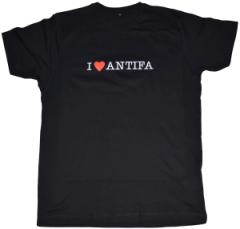 Zum Fairtrade T-Shirt "I love Antifa" für 19,45 € gehen.