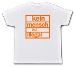 Zum Fairtrade T-Shirt "Kein Mensch ist illegal (orange)" für 19,45 € gehen.