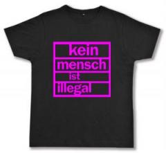 Zum Fairtrade T-Shirt "Kein Mensch ist illegal (pink)" für 19,45 € gehen.