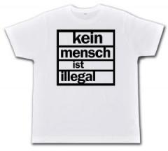 Zum Fairtrade T-Shirt "Kein Mensch ist Illegal (schwarz/weiß)" für 19,45 € gehen.