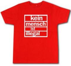 Zum Fairtrade T-Shirt "Kein Mensch ist Illegal (weiß/rot)" für 18,10 € gehen.