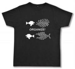 Zum Fairtrade T-Shirt "Organize! Fische" für 19,45 € gehen.