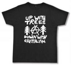Zum Fairtrade T-Shirt "Up with Trees - Down with Capitalism" für 18,10 € gehen.