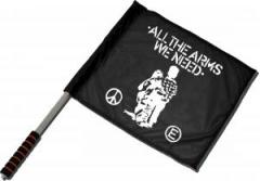Zum/zur  Fahne / Flagge (ca. 40x35cm) "All the Arms we need" für 11,00 € gehen.