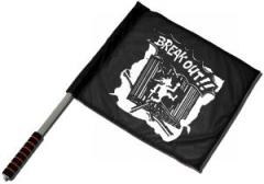 Zum/zur  Fahne / Flagge (ca. 40x35cm) "Break out!!" für 15,00 € gehen.