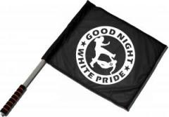 Zum/zur  Fahne / Flagge (ca. 40x35cm) "Good Night White Pride (dicker Rand)" für 15,00 € gehen.