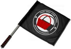 Zum/zur  Fahne / Flagge (ca. 40x35cm) "Nazis einen Korb geben" für 13,12 € gehen.