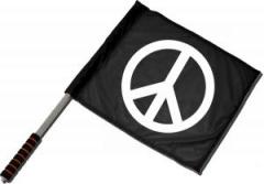 Zum/zur  Fahne / Flagge (ca. 40x35cm) "Peacezeichen" für 11,00 € gehen.