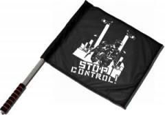 Zum/zur  Fahne / Flagge (ca. 40x35cm) "Stop Control" für 11,00 € gehen.
