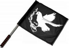 Zum/zur  Fahne / Flagge (ca. 40x35cm) "Taube mit Molli" für 15,00 € gehen.