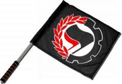 Zum/zur  Fahne / Flagge (ca. 40x35cm) "Working Class Antifa" für 15,00 € gehen.
