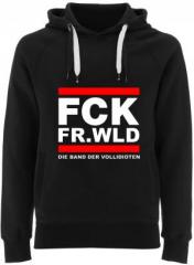 Zum Fairtrade Pullover "FCK FR.WLD" für 40,00 € gehen.