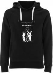 Zum Fairtrade Pullover "Let´s cut ourselves free from authority" für 40,00 € gehen.