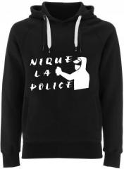 Zum Fairtrade Pullover "Nique la police" für 40,00 € gehen.