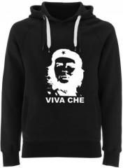 Zum Fairtrade Pullover "Viva Che Guevara (weiß/schwarz)" für 40,00 € gehen.